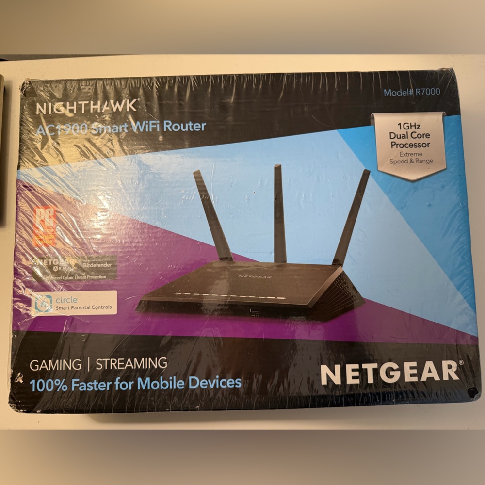 NETGEAR Nighthawk AC1900 Smart WiFi Router, Brand New, Sealed